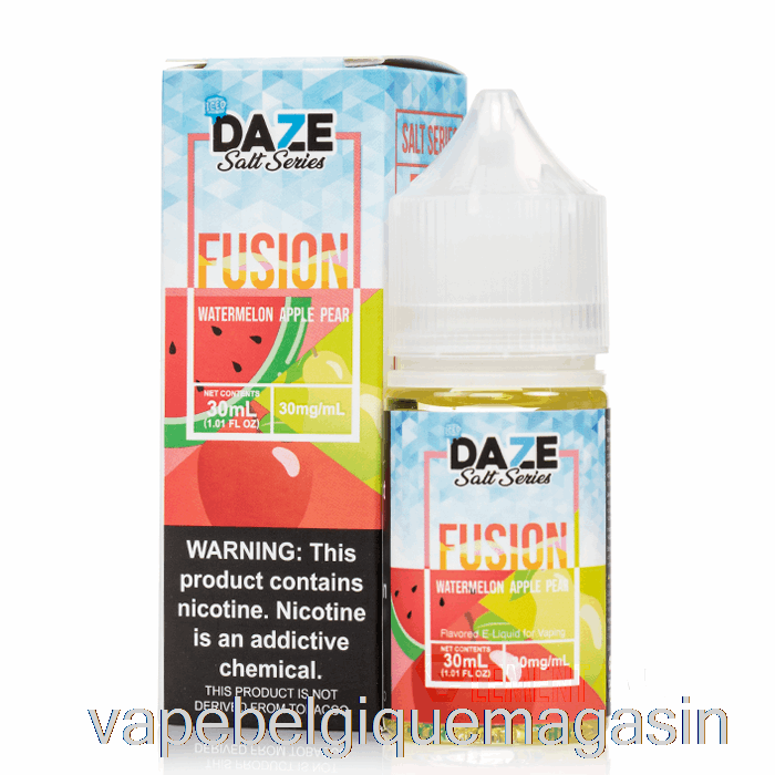 Vape Jetable Pastèque Glacée Pomme Poire - 7 Sels De Fusion Daze - 30ml 30mg